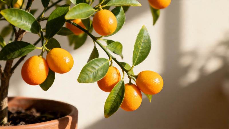 盆栽金桔 阳光满枝香图片