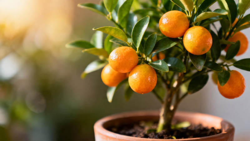 盆栽金橘 硕果累累迎新春图片
