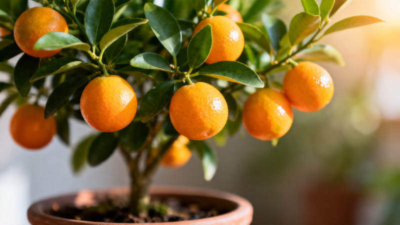 盆栽金桔 硕果累累迎新春图片