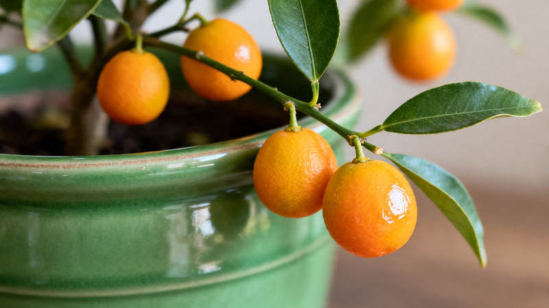 盆栽金桔 硕果累累图片