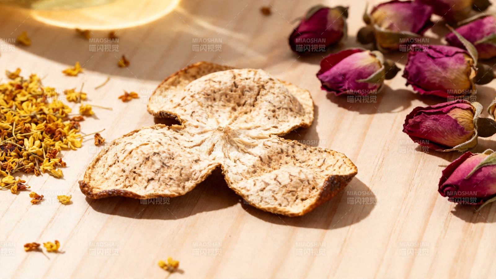 陈皮玫瑰桂花茶韵图片