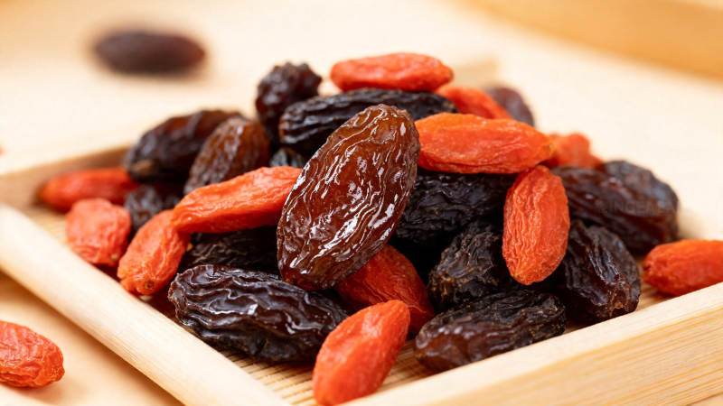 葡萄干与枸杞的美味组合图片