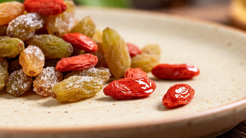 葡萄干枸杞拼盘图片