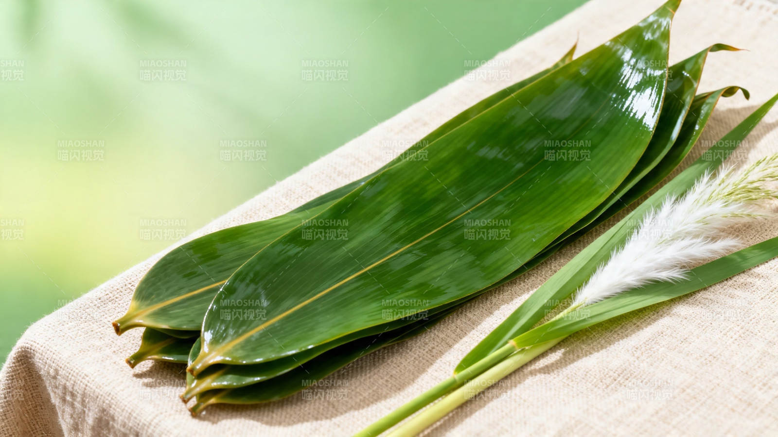 粽叶芦花 端午清香图片