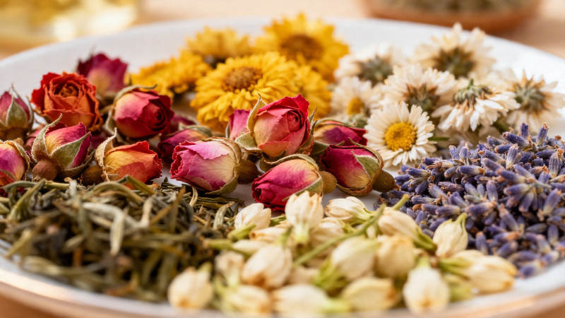 花茶原料 玫瑰菊花薰衣草图片