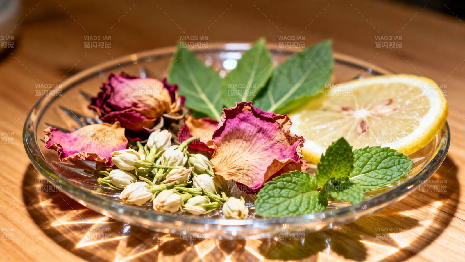 花果茶原料 玫瑰柠檬薄荷图片