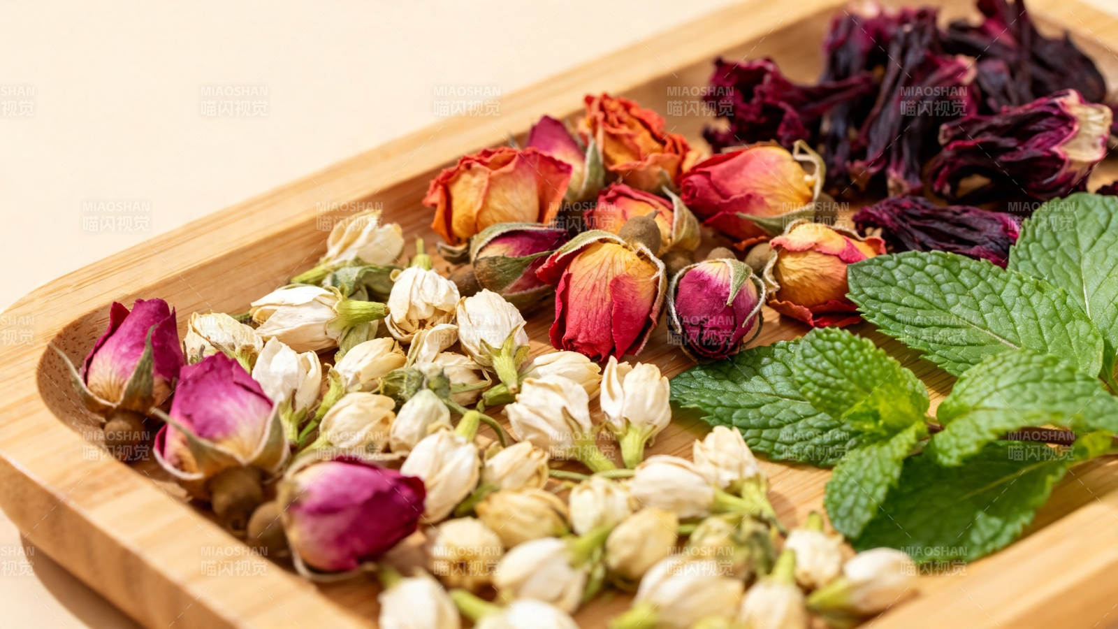 花茶原料 玫瑰茉莉薄荷图片