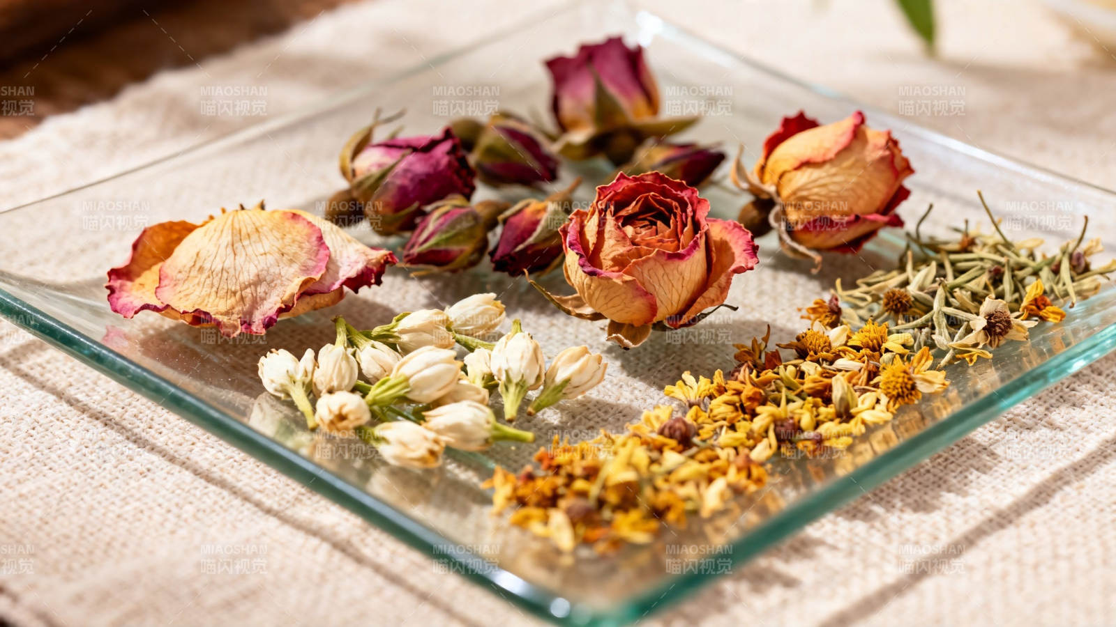 干花拼盘 静谧雅致图片