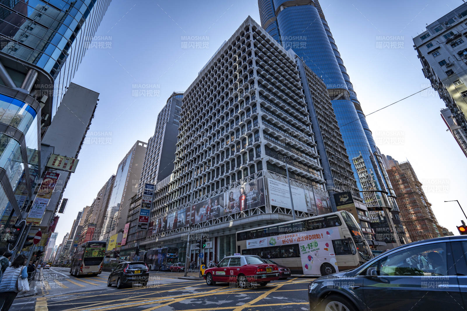 香港街头繁忙景象图片