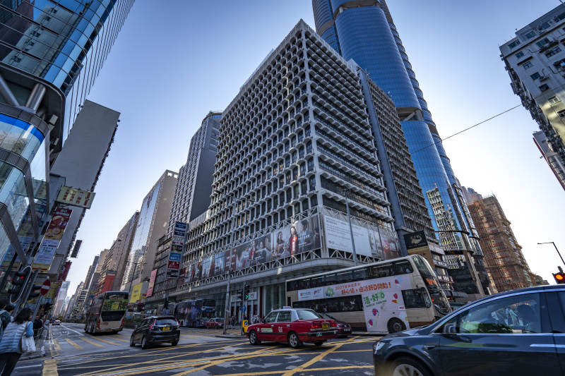 香港街头繁忙景象图片