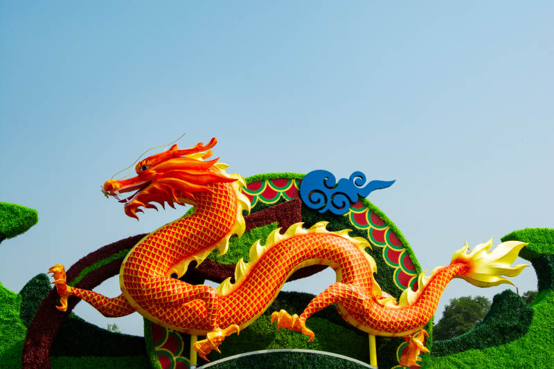 金龙腾云 祥瑞迎春图片