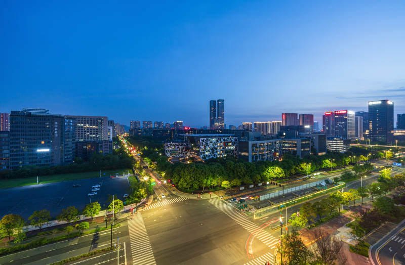 城市夜景 灯火辉煌图片