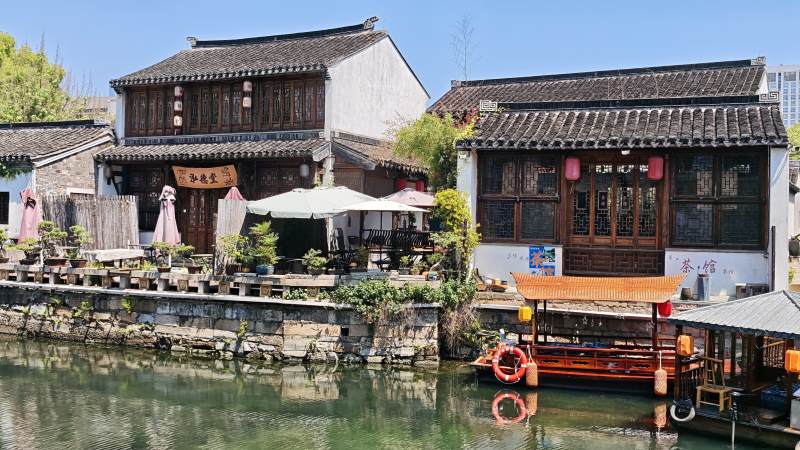 江南水乡古韵悠长，常州青果巷和东下塘之间图片