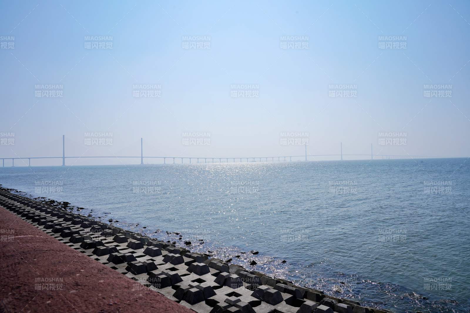 跨海大桥遥望图片