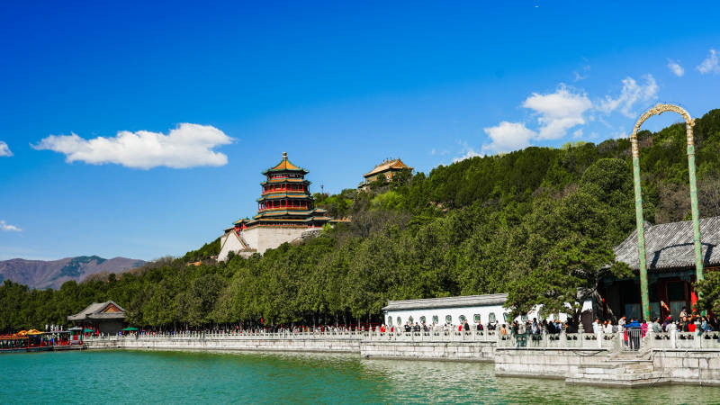 颐和园湖光山色美如画图片