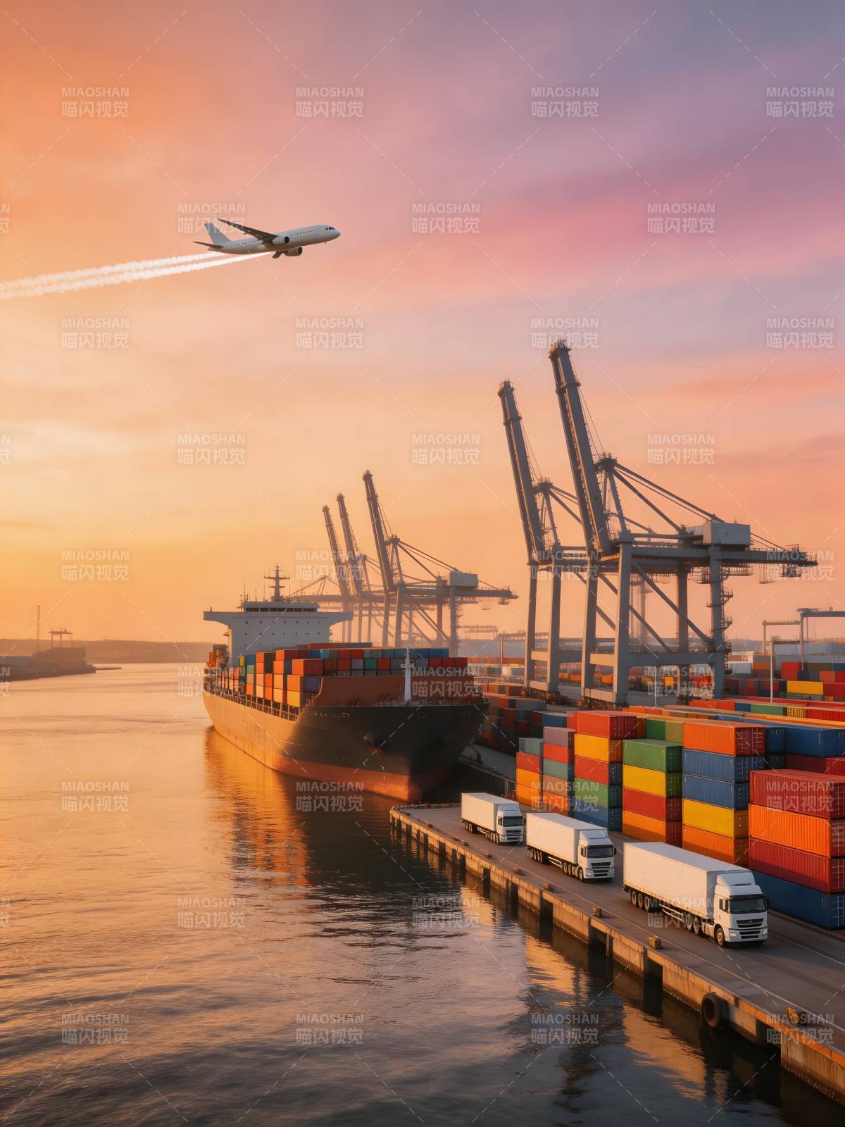海空联运 货通全球图片
