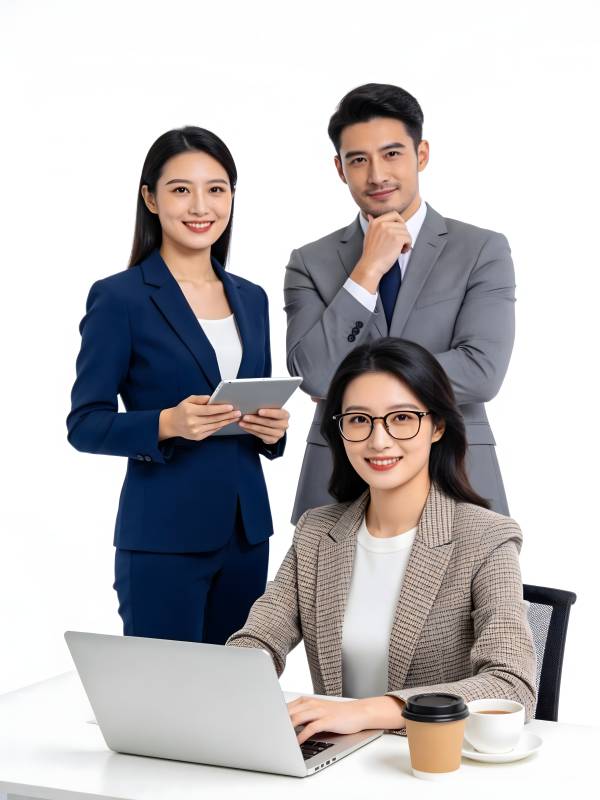 职场精英团队协作照图片