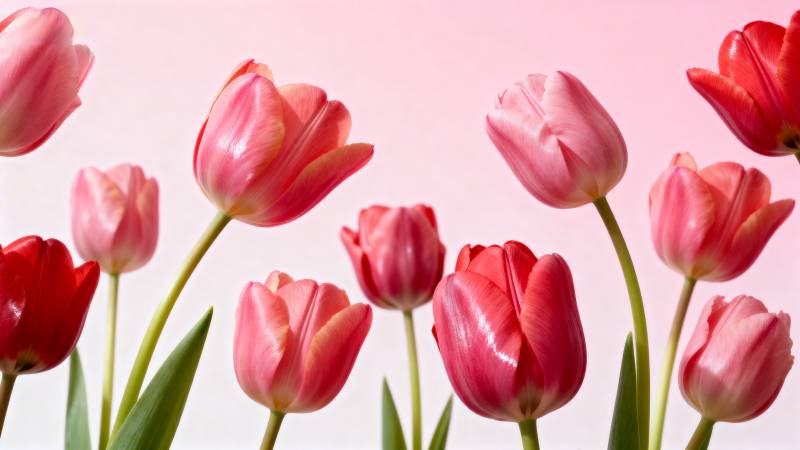 粉红花海 春日温柔绽放图片