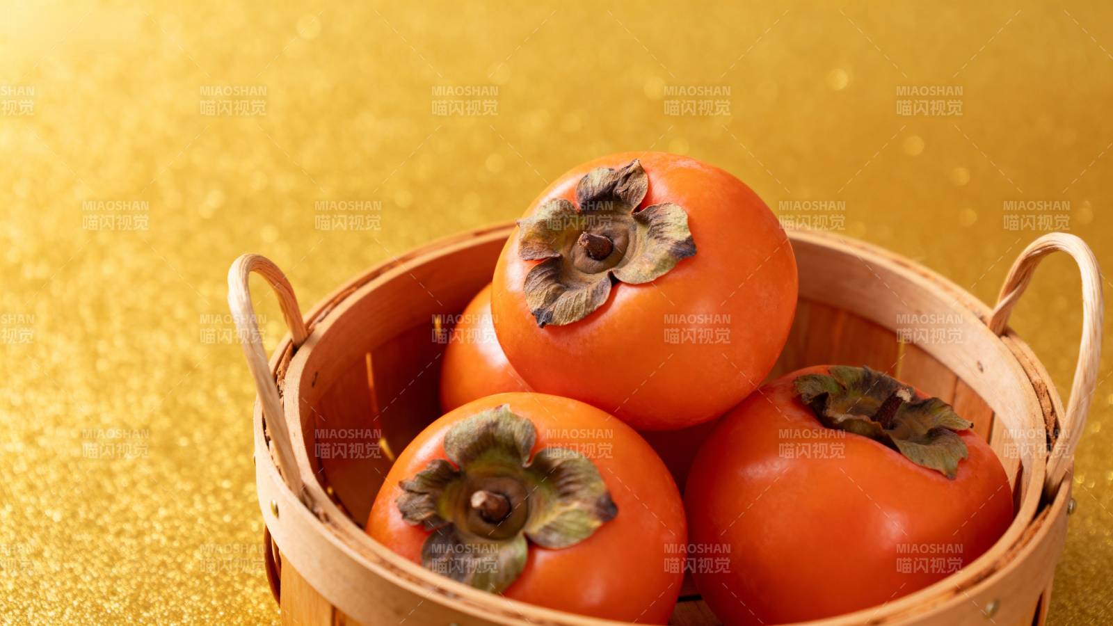 金篮柿子 秋意浓甜图片