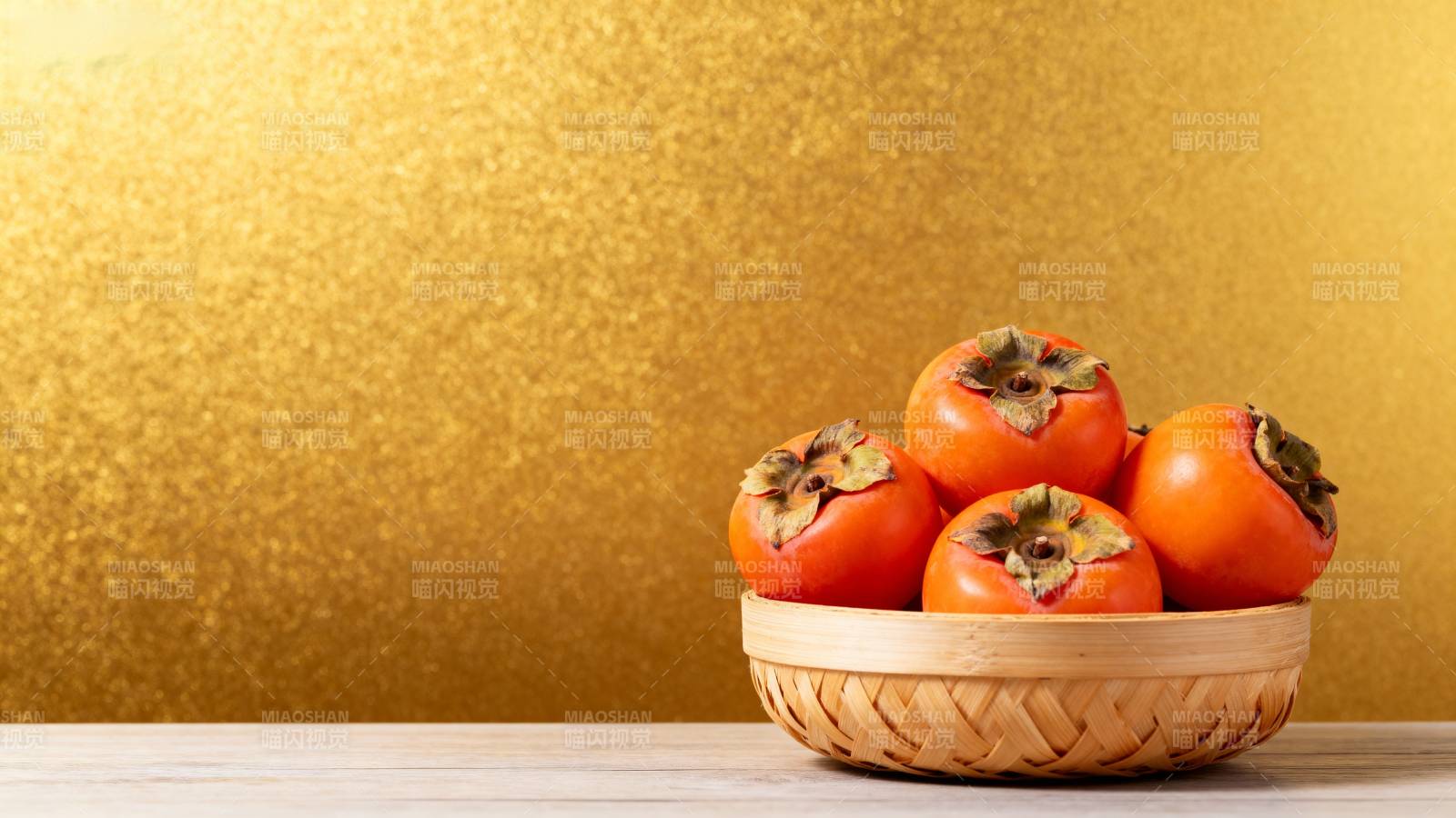 金底柿篮 秋意浓情图片