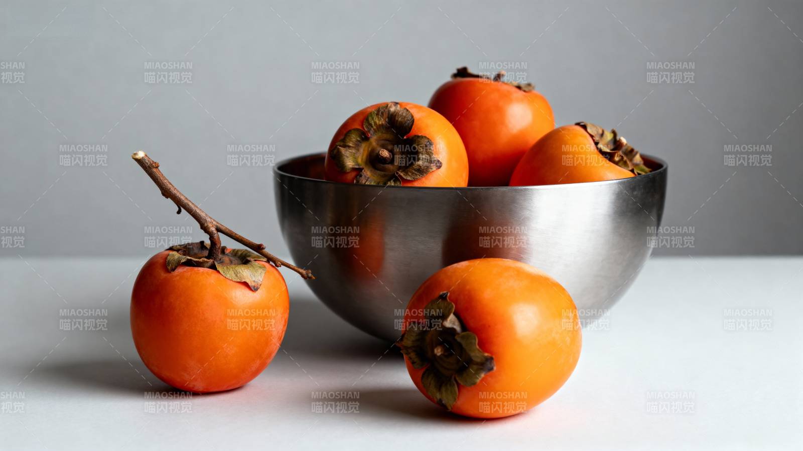 柿子入碗 秋意正浓图片
