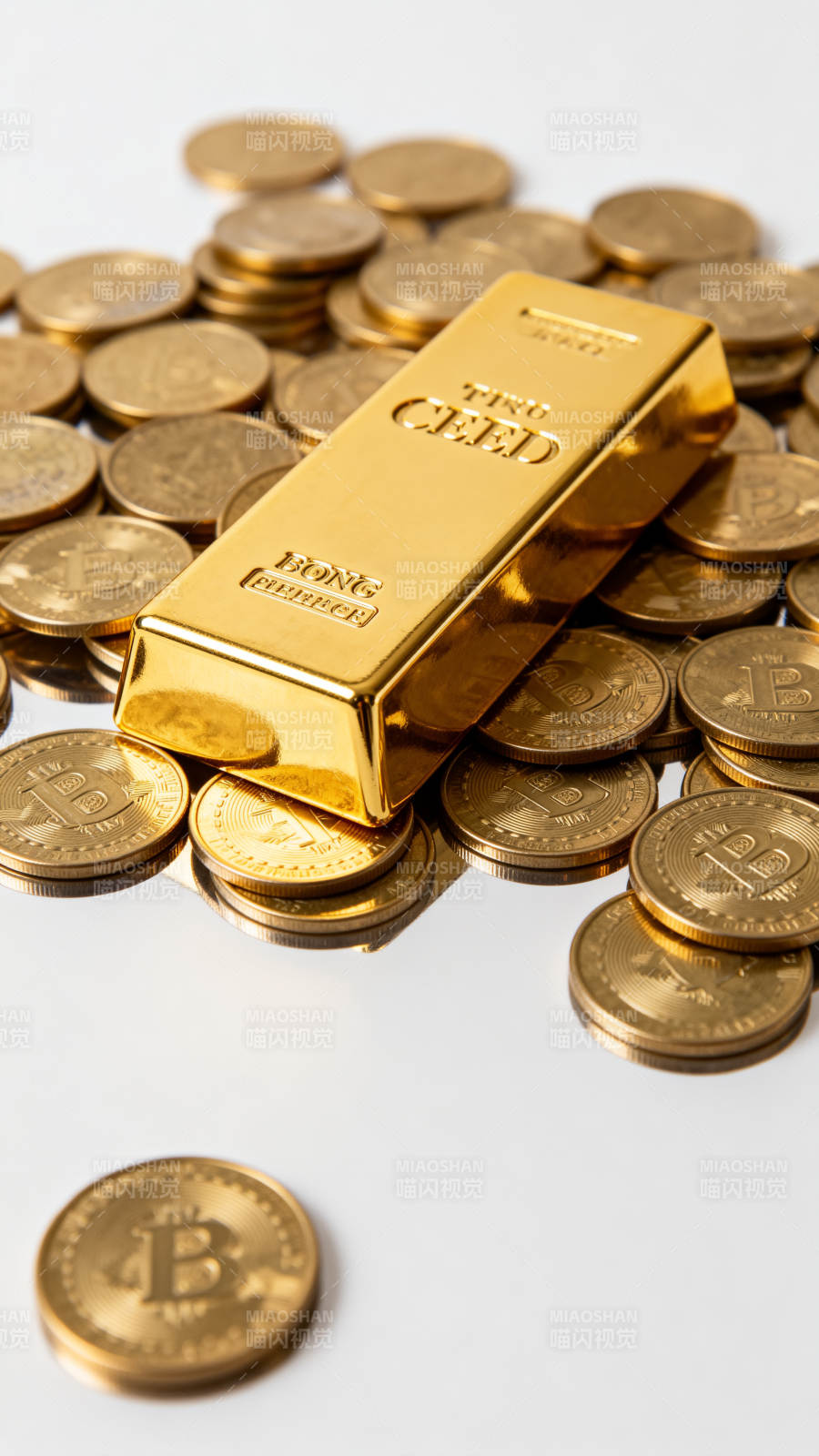 金条压币 财富象征图片