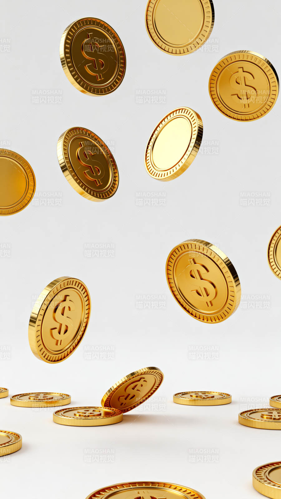 金币飞舞 财富降临图片
