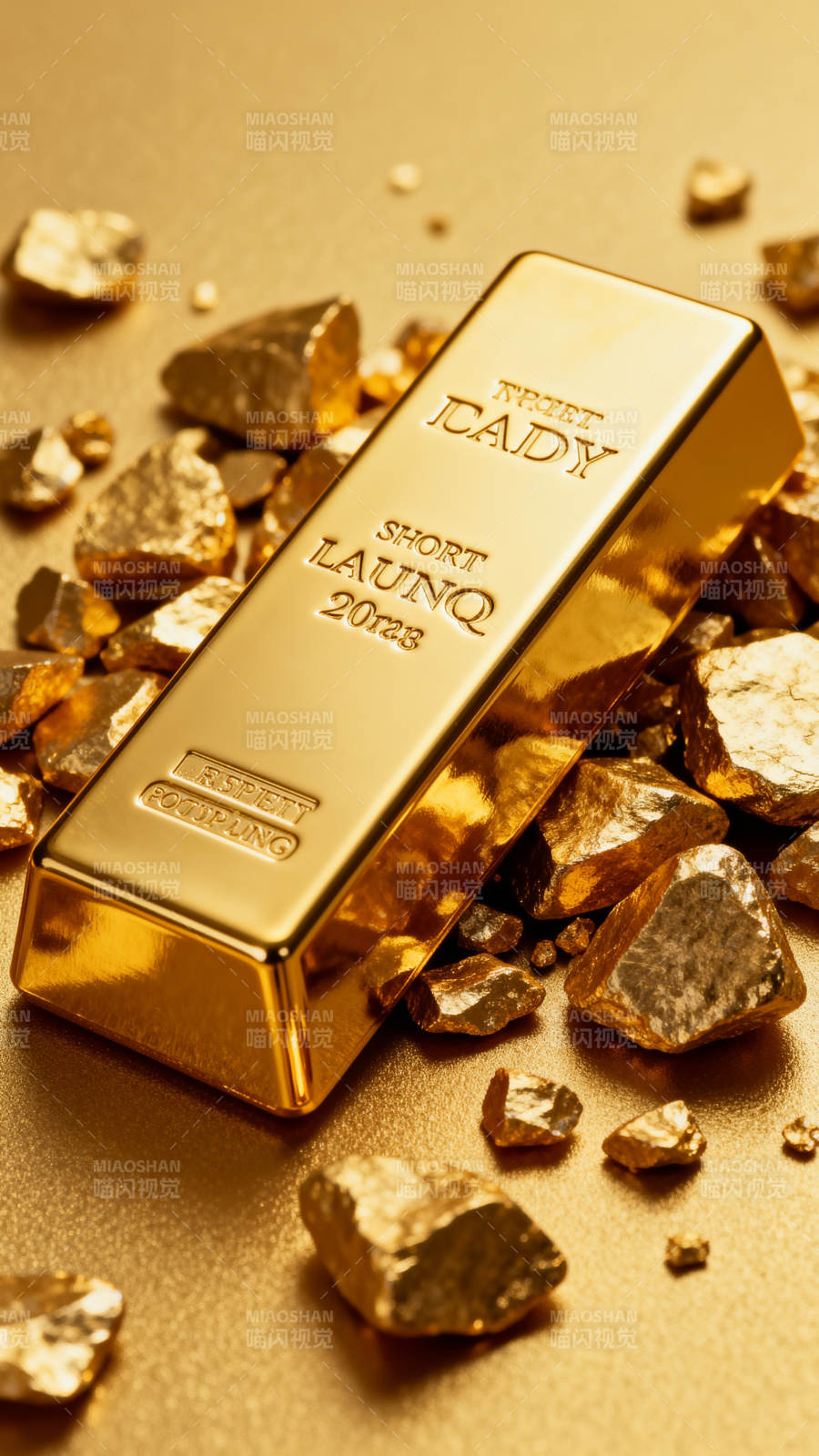 金条与金块 财富象征图片