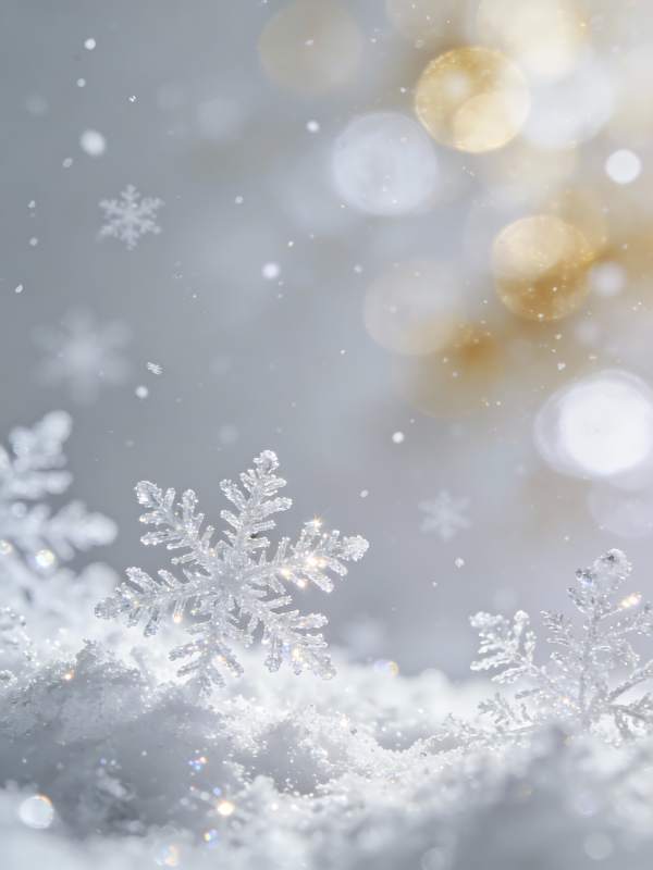雪花纷飞 冬日梦幻景图片