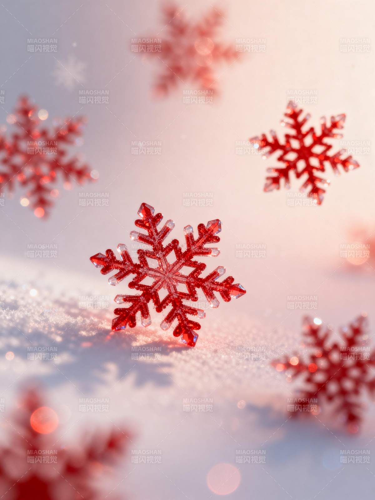 红雪纷飞 冬日浪漫图片