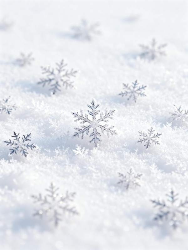 雪落无声 晶花静美图片