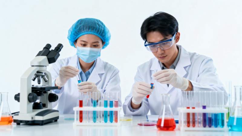 实验室双人协作实验图片