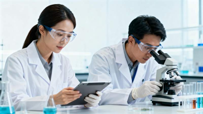 实验室科研协作场景图片
