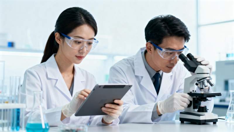 科研 duo 专注实验分析图片