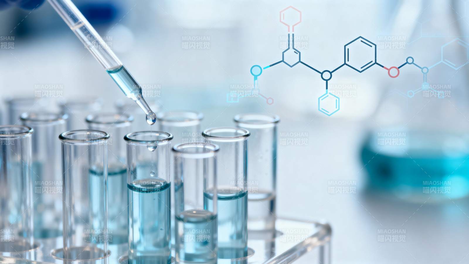 实验室滴管与分子结构图图片
