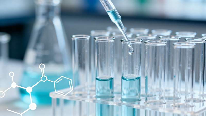 滴管滴液入试管 化学实验进行中图片