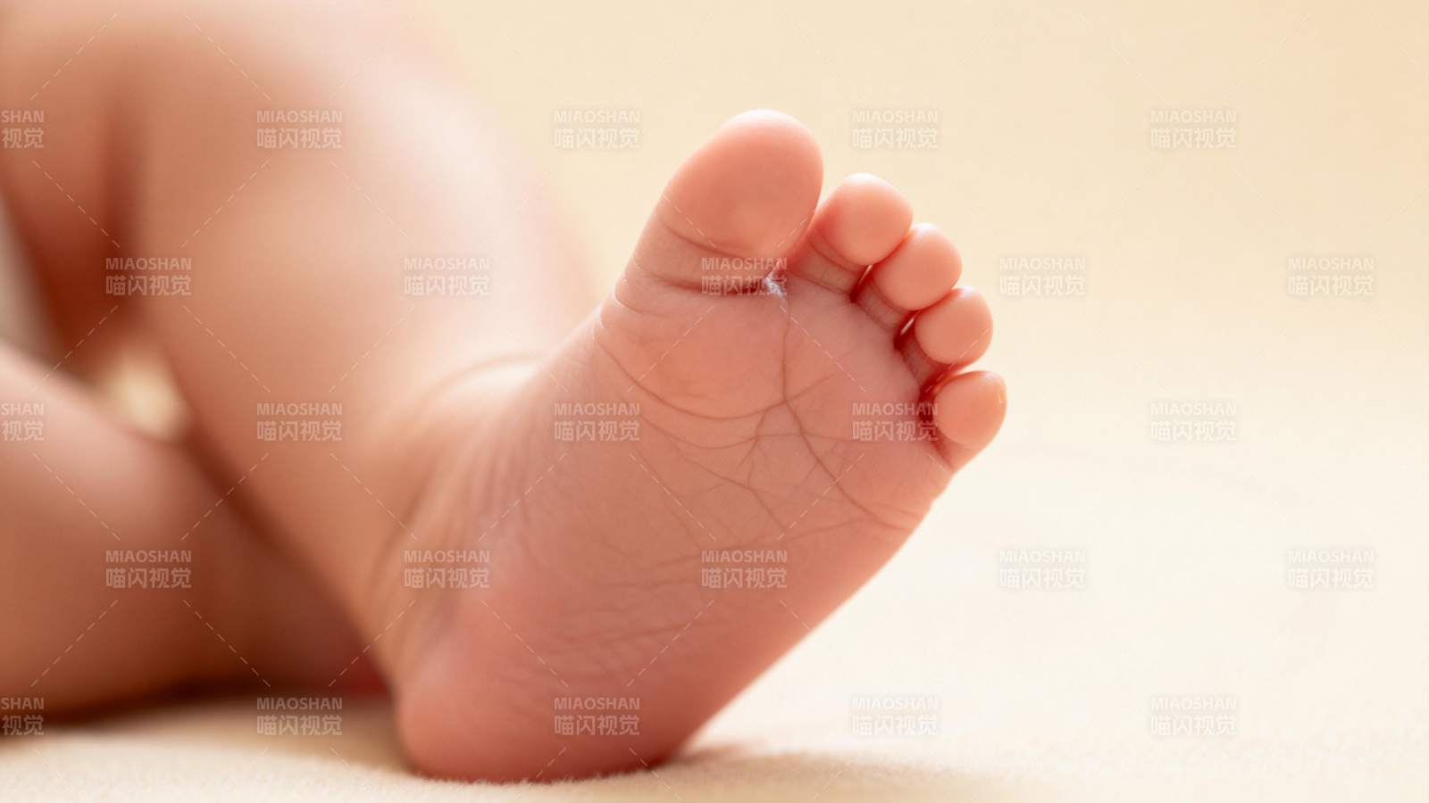 婴儿小脚丫特写图片