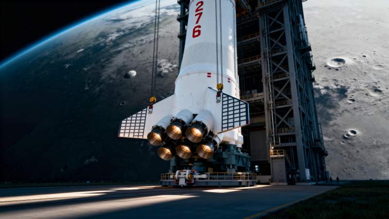 月球基地火箭发射台图片