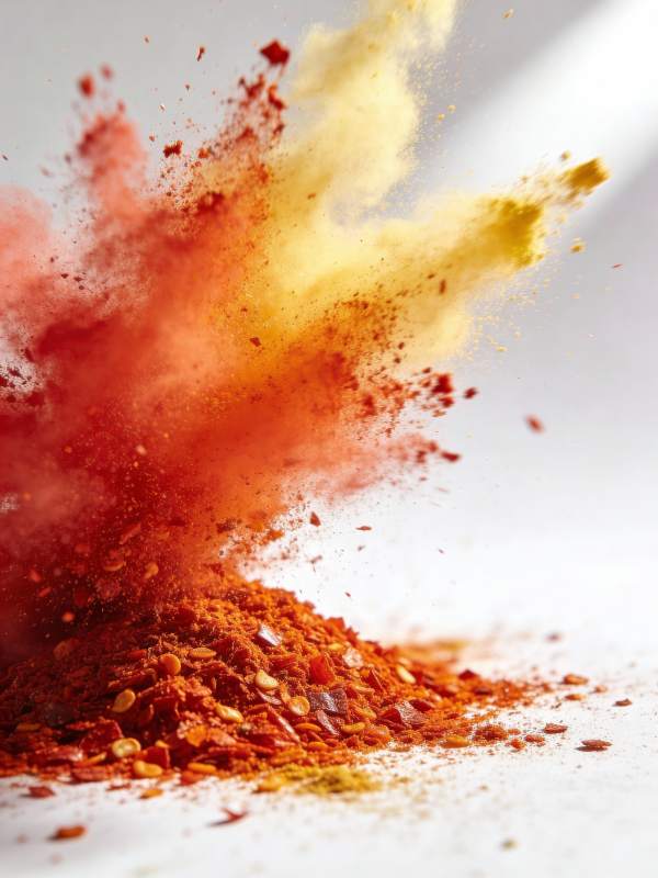 红黄香料爆炸瞬间图片