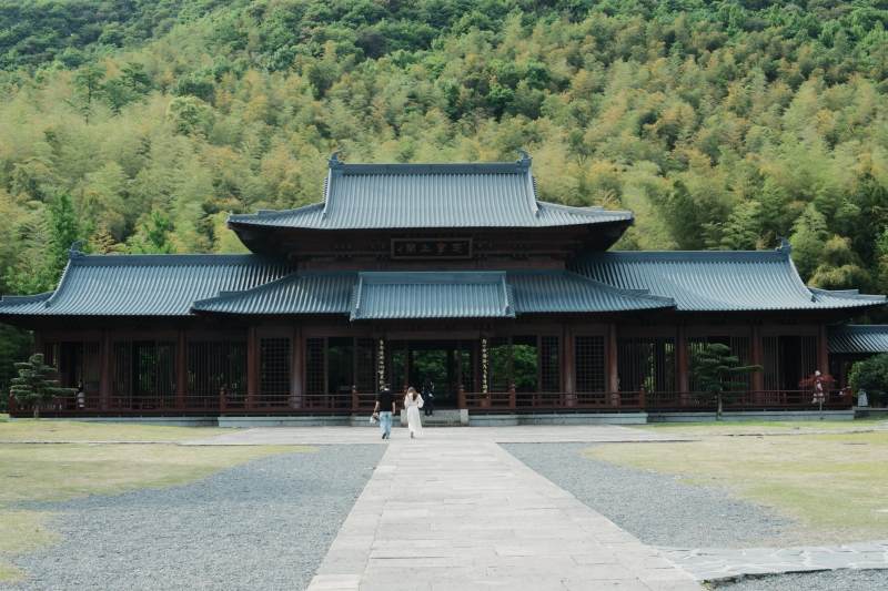 竹林古寺 禅意悠然图片