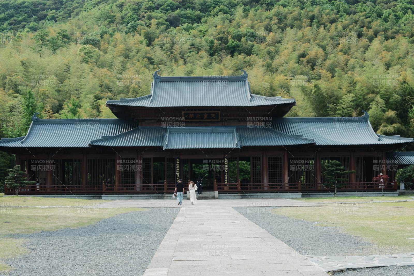 竹林古寺 禅意悠然图片