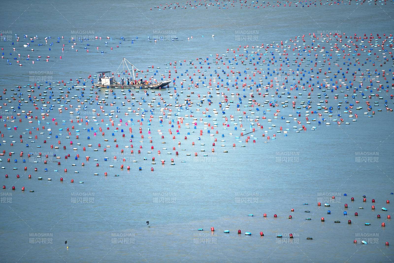 福建霞浦丹湾海上养殖场图片