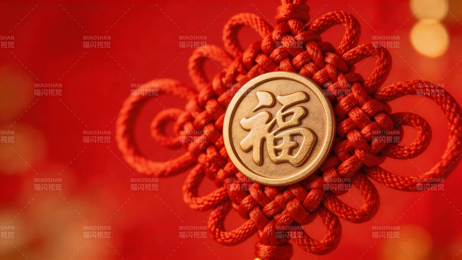红绳结福 喜庆迎春图片