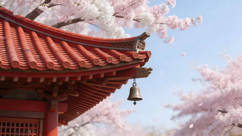 樱落古寺铃音轻图片
