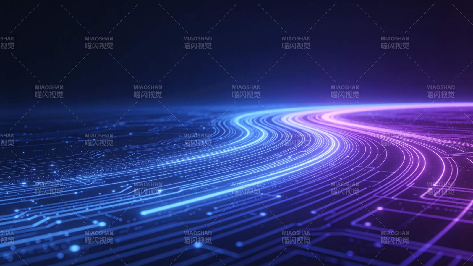 霓虹数据流 未来科技路图片