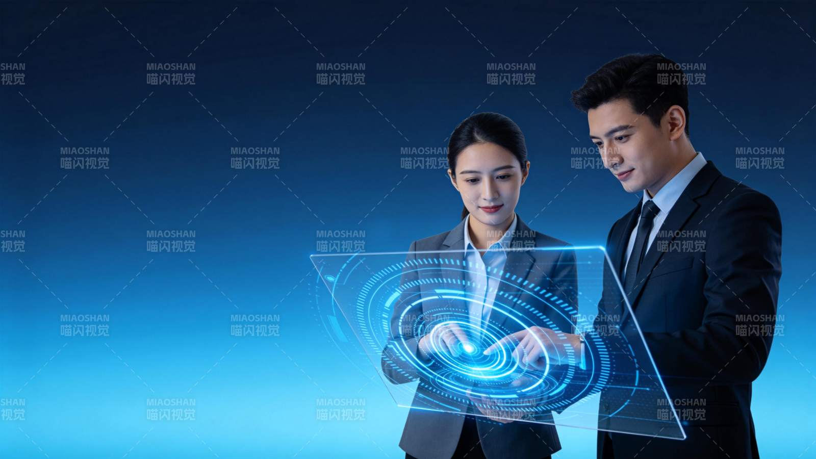科技未来 智控全息界面图片