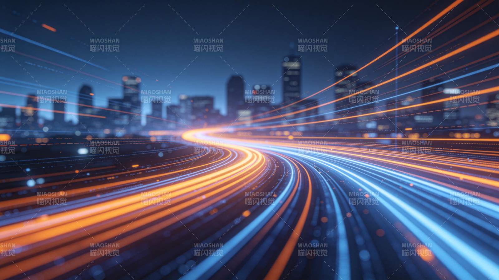 夜城光轨 疾驰未来路图片