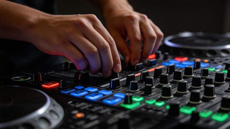 DJ打碟 指尖律动夜未央图片