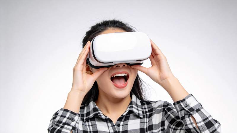 VR体验惊喜瞬间图片