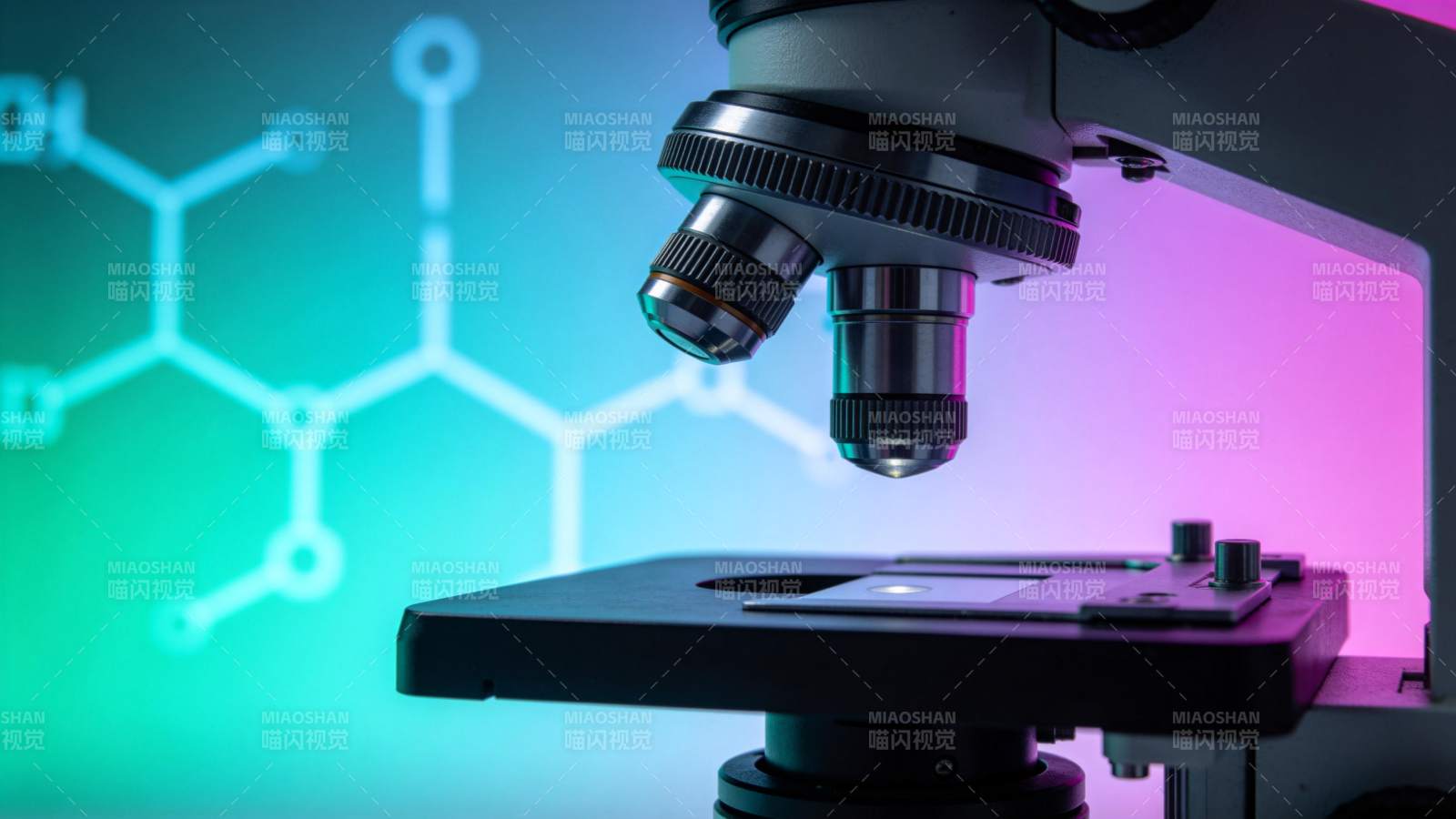 显微镜下的分子世界图片